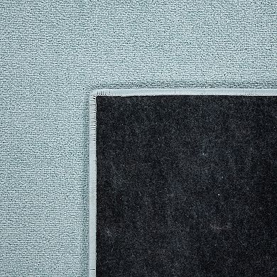 Solid Low-Pile Rug for Living Room in Plain Colors