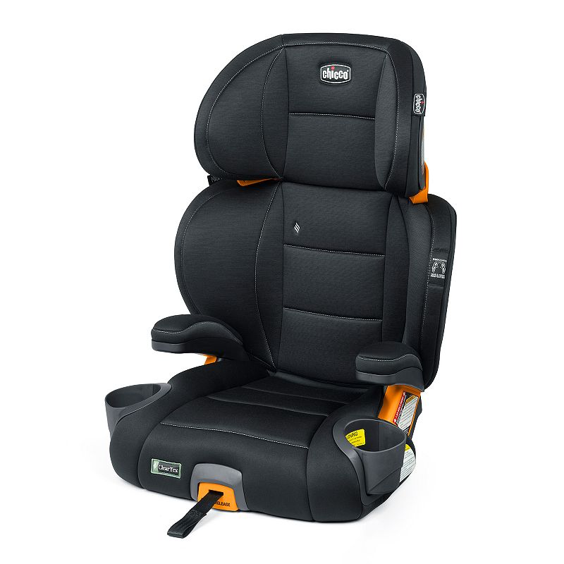 Chicco KidFit ClearTex Plus High Back Booster Car Seat - Obsidian