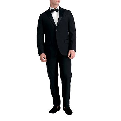 Men's Haggar Premium Comfort Shawl Collar Slim-Fit Black Tuxedo Jacket