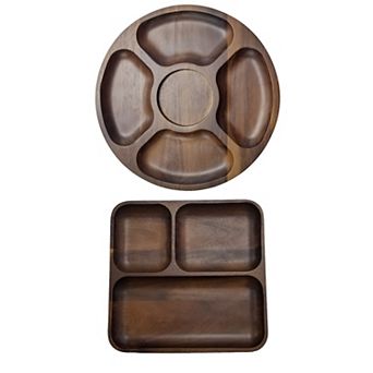 BergHOFF 2 pc Acacia Wood Tray Set