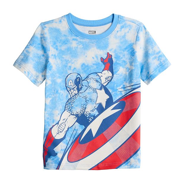 Kids captain america store shirt