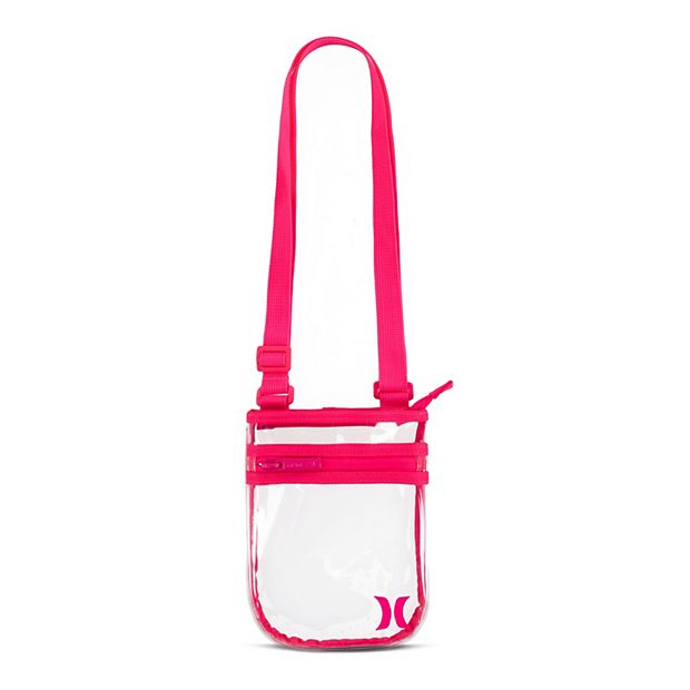 Hurley Icon Clear Festival Bag, Med Pink