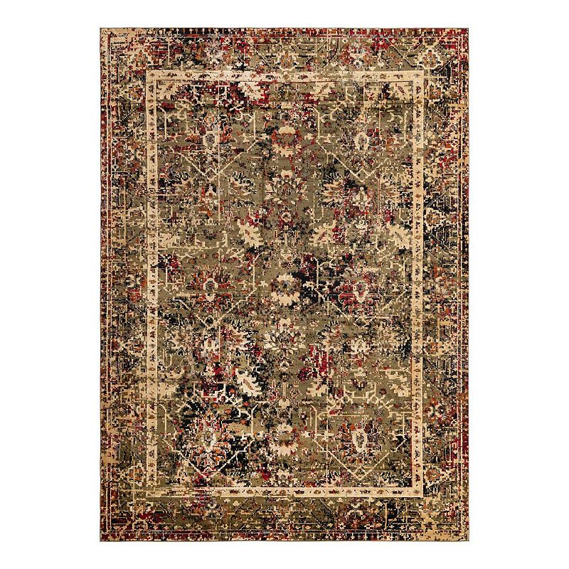 Unique Loom Ion Saturn Rug, Green, 9X12 Ft