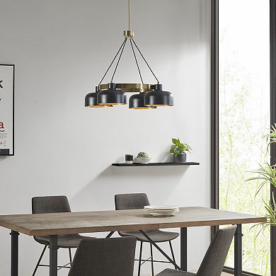 INK+IVY Abbott 4-Light Mid-Century Chandelier