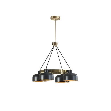 INK+IVY Abbott 4-Light Mid-Century Chandelier