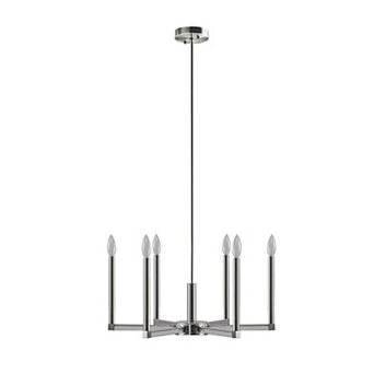INK+IVY Renzetti 6-Light Contemporary Candelabra Chandelier