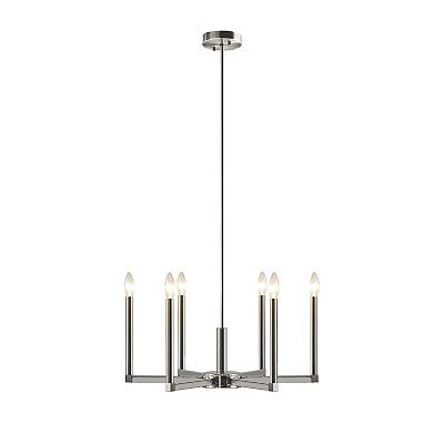 INK+IVY Renzetti 6-Light Contemporary Candelabra Chandelier