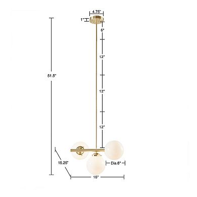INK+IVY Aurelia 3-light Modern Farmhouse Chandelier