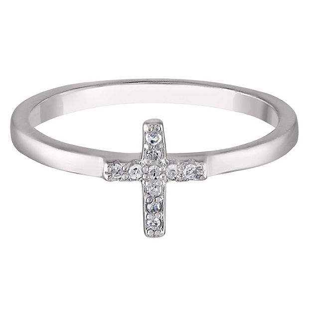 Kids hot sale cross ring