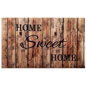 Achim Welcome Outdoor Rubber Entrance Mat 18x30 - Farmhouse Plank