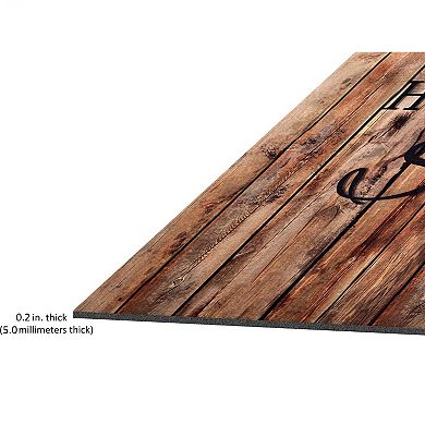 Achim Welcome Outdoor Rubber Entrance Mat 18x30 - Farmhouse Plank