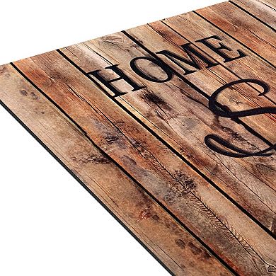 Achim Welcome Outdoor Rubber Entrance Mat 18x30 - Farmhouse Plank