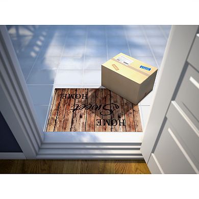Achim Welcome Outdoor Rubber Entrance Mat 18x30 - Farmhouse Plank