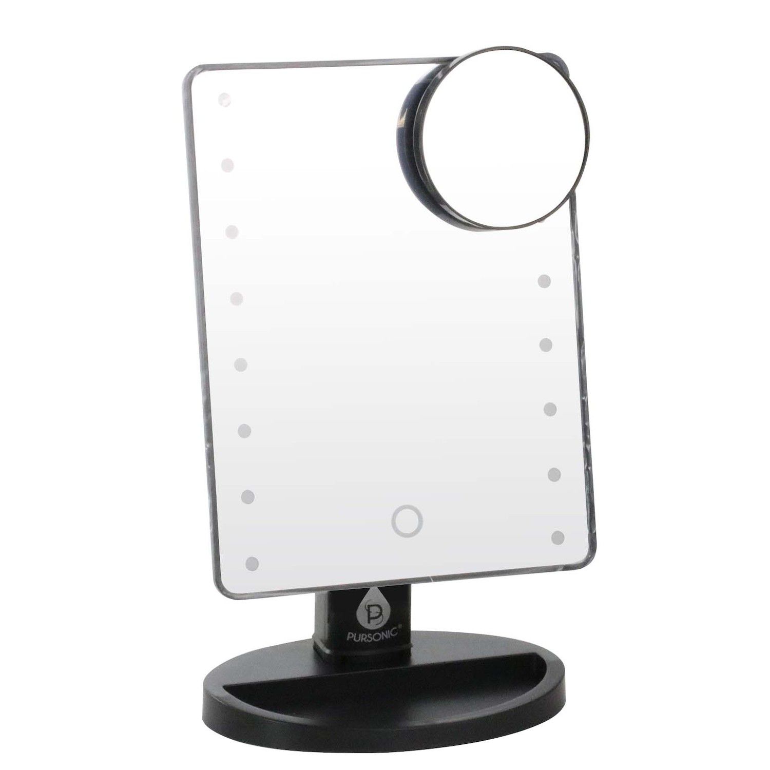 32 x 24 inch Shatterproof Wall Mirror with 3-Color Lights and Anti-Fog Function