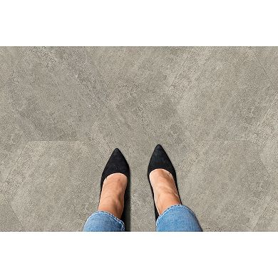 Achim Floor Galore 9x10.4 Self Adhesive Hexagon Vinyl Floor Tile - Sandstone Quartz - 20 Tiles/10 sq.ft