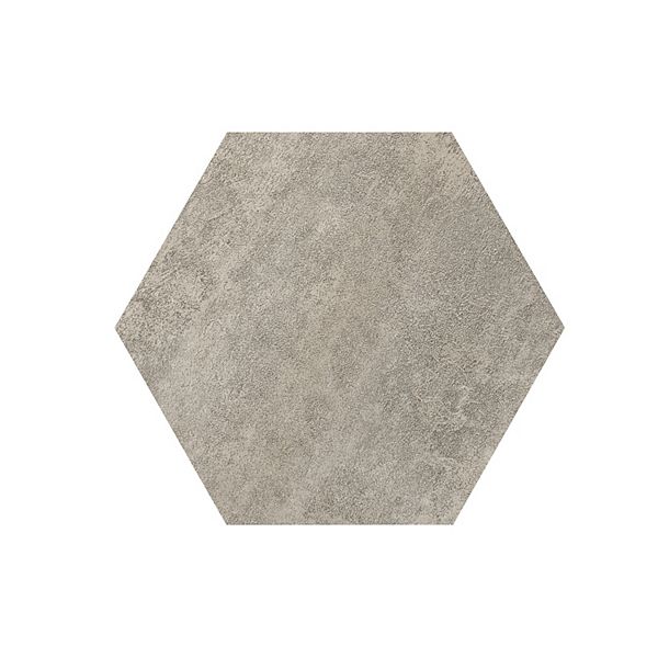 Achim Floor Galore 9" x 10.4" 2.5mm Peel & Stick Hexagon Vinyl Floor Tiles, 20 Tiles/10 sq. ft., Graphite