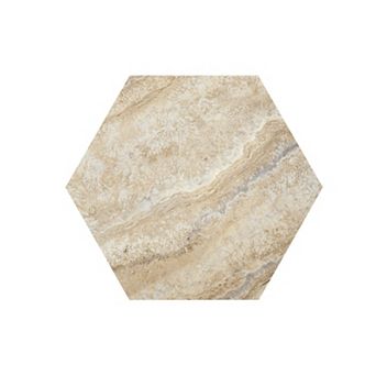 Achim Floor Galore 9x10.4 Self Adhesive Hexagon Vinyl Floor Tile - Sandstone Quartz - 20 Tiles/10 sq.ft