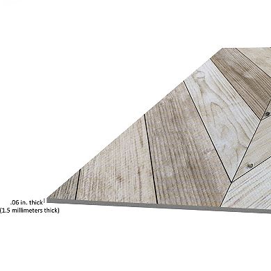 Achim Retro 12x12 Self Adhesive Vinyl Floor Tile - Whitewash Chevron - 20 Tiles/20 sq. ft.