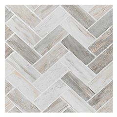 Achim Retro 12x12 Self Adhesive Vinyl Floor Tile - Blonde Herringbone - 20 Tiles/20 Sq. ft.