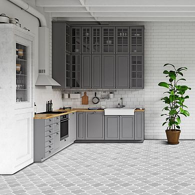 Achim Retro 12x12 Self Adhesive Vinyl Floor Tile - Arabesque - 20 Tiles/20 sq. ft.
