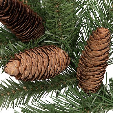 15 Dakota Red Pine Artificial Christmas Craft Spray with Pine Cones