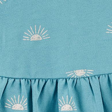 Baby Girl Carter's Sun Printed Fleece Dress