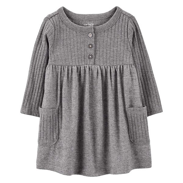 Baby Girl Carter's Long Sleeve Lenzing Ecovero Dress