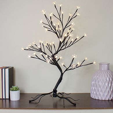 25" Pre-Lit Japanese Sakura Blossom Artificial Tree - Warm White LED lights
