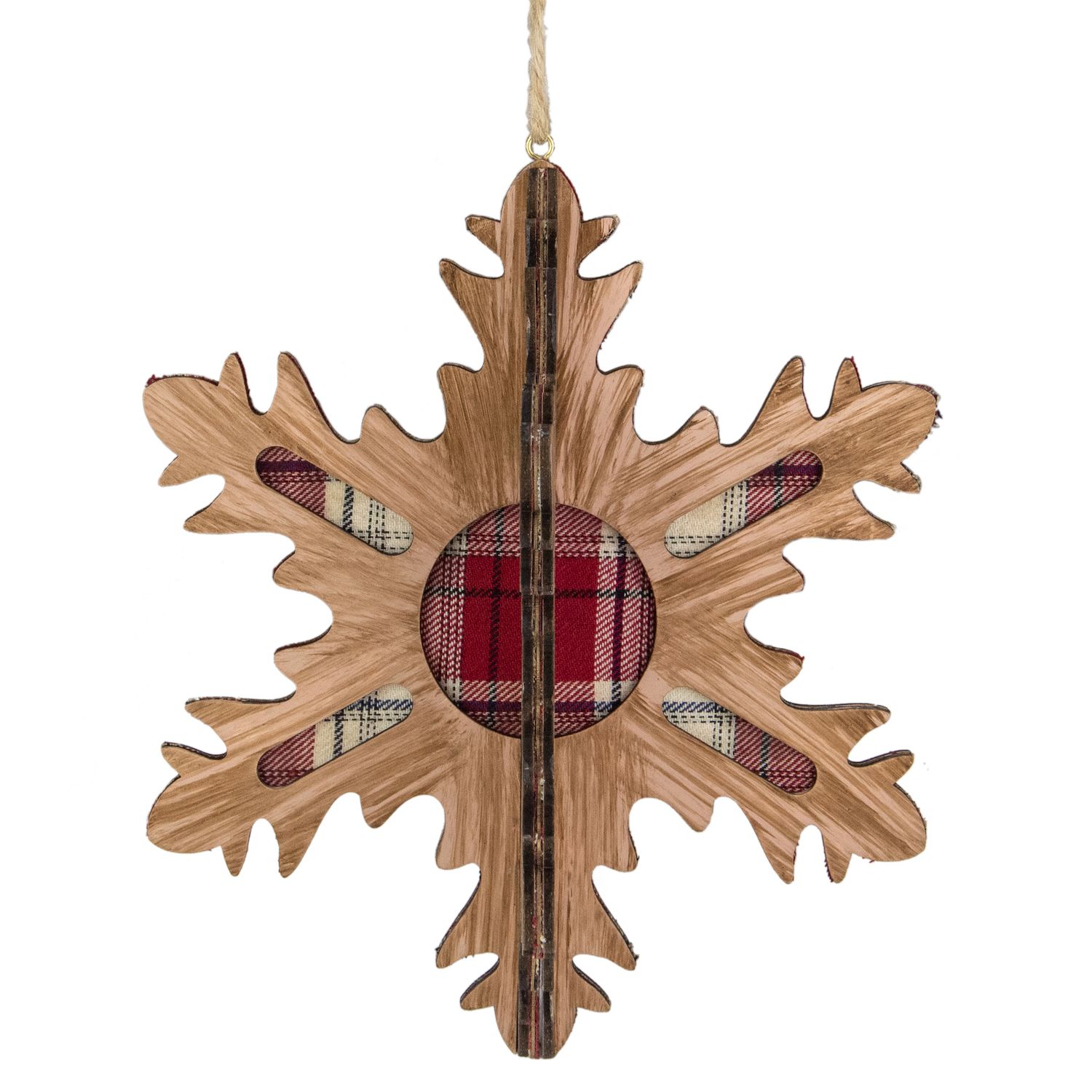 Wood Snowflake Decor
