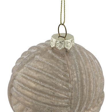 3" Pink Woven Mercury Glass Ball Christmas Ornament