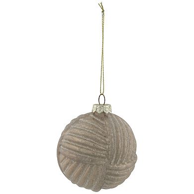 3" Pink Woven Mercury Glass Ball Christmas Ornament