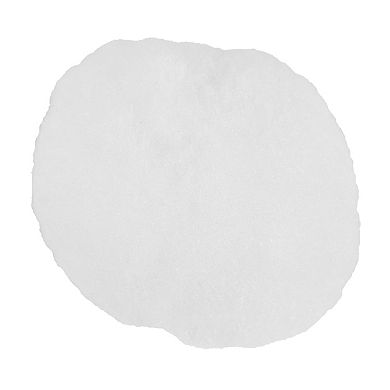 Set of 6 Plush Faux Christmas Snow Balls