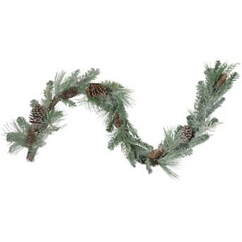 6' x 9" Mixed Pine and Pine Cones Artificial Christmas Garland Unlit