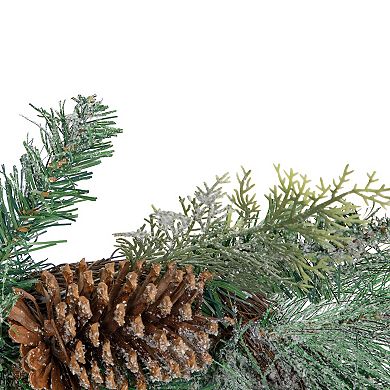 6' x 9" Mixed Pine and Pine Cones Artificial Christmas Garland Unlit