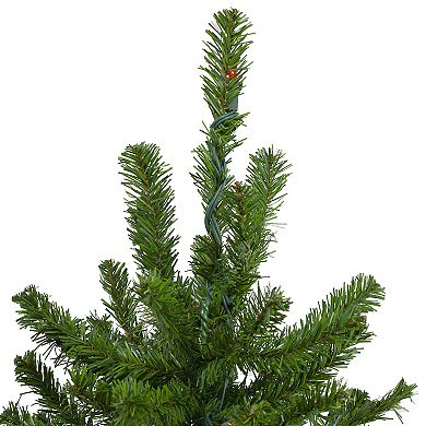 3' Pre-Lit Alpine Artificial Christmas Tree - Multi Lights