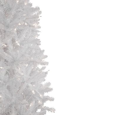9' Pre-Lit Rapids White Pine Pencil Artificial Christmas Tree  Clear Lights
