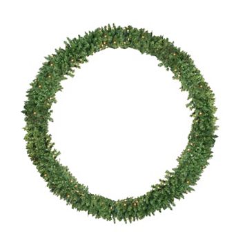 Pre-Lit Buffalo Fir Artificial Christmas Wreath - 72-Inch Clear Lights