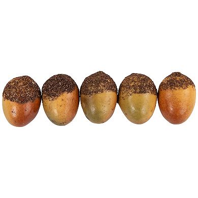10-Piece Autumn Harvest Artificial Pumpkin Acorn and Leaf Decoration Set