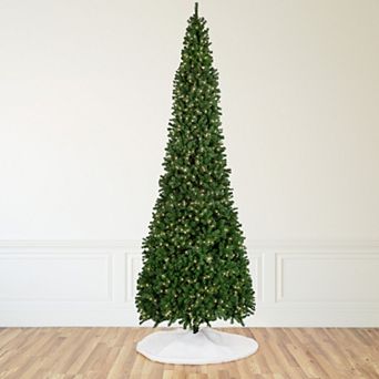 16' Pre-Lit Pendleton Spruce Slim Artificial Christmas Tree Clear Lights