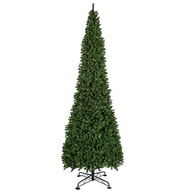 16' Pre-Lit Pendleton Spruce Slim Artificial Christmas Tree Clear Lights