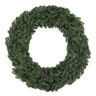 Commercial Size Canadian Pine Artificial Christmas Wreath - 8ft Unlit