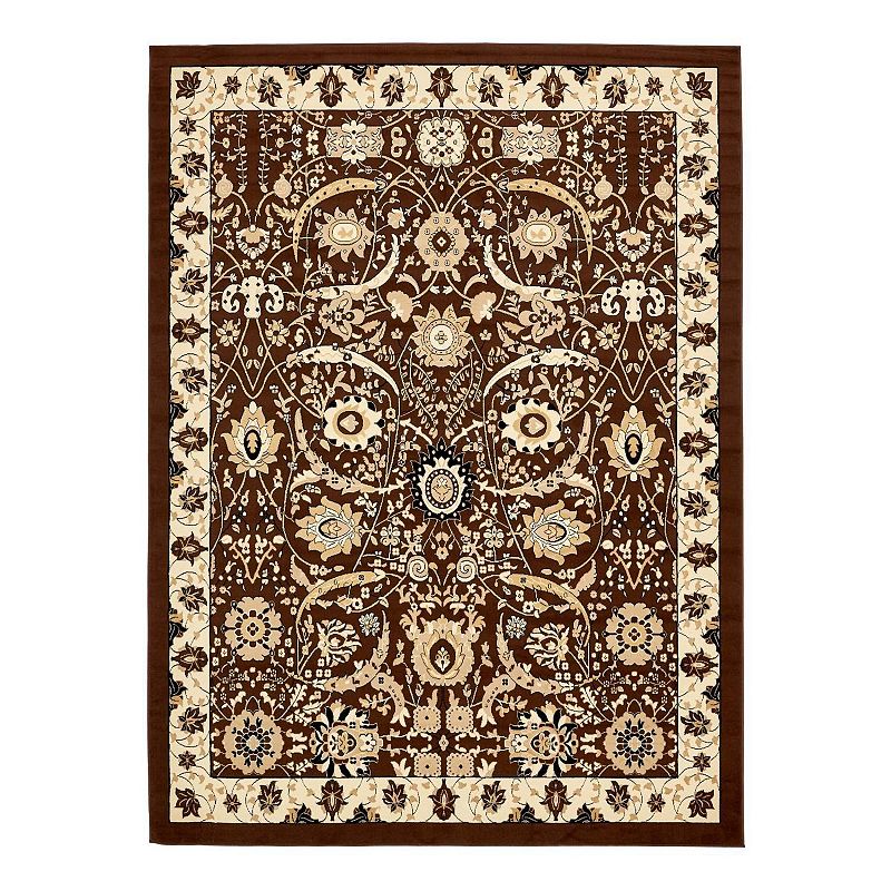 Unique Loom Cape Cod Espahan Rug, Brown, 10X13 Ft
