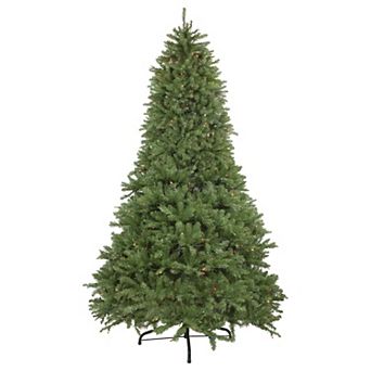9' Pre-Lit Rockwood Pine Artificial Christmas Tree Multi Lights