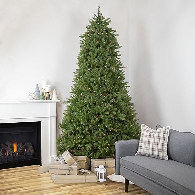 9' Pre-Lit Rockwood Pine Artificial Christmas Tree Multi Lights