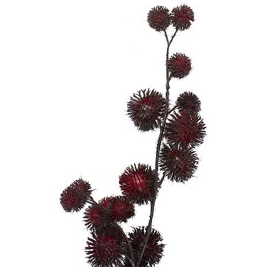 41" Red Pine Ball Artificial Christmas Spray