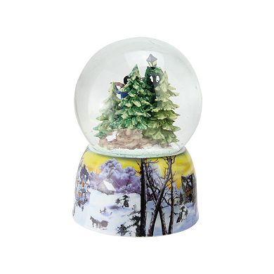 6" Christmas Carolers Winter Scene Musical Snow Globe