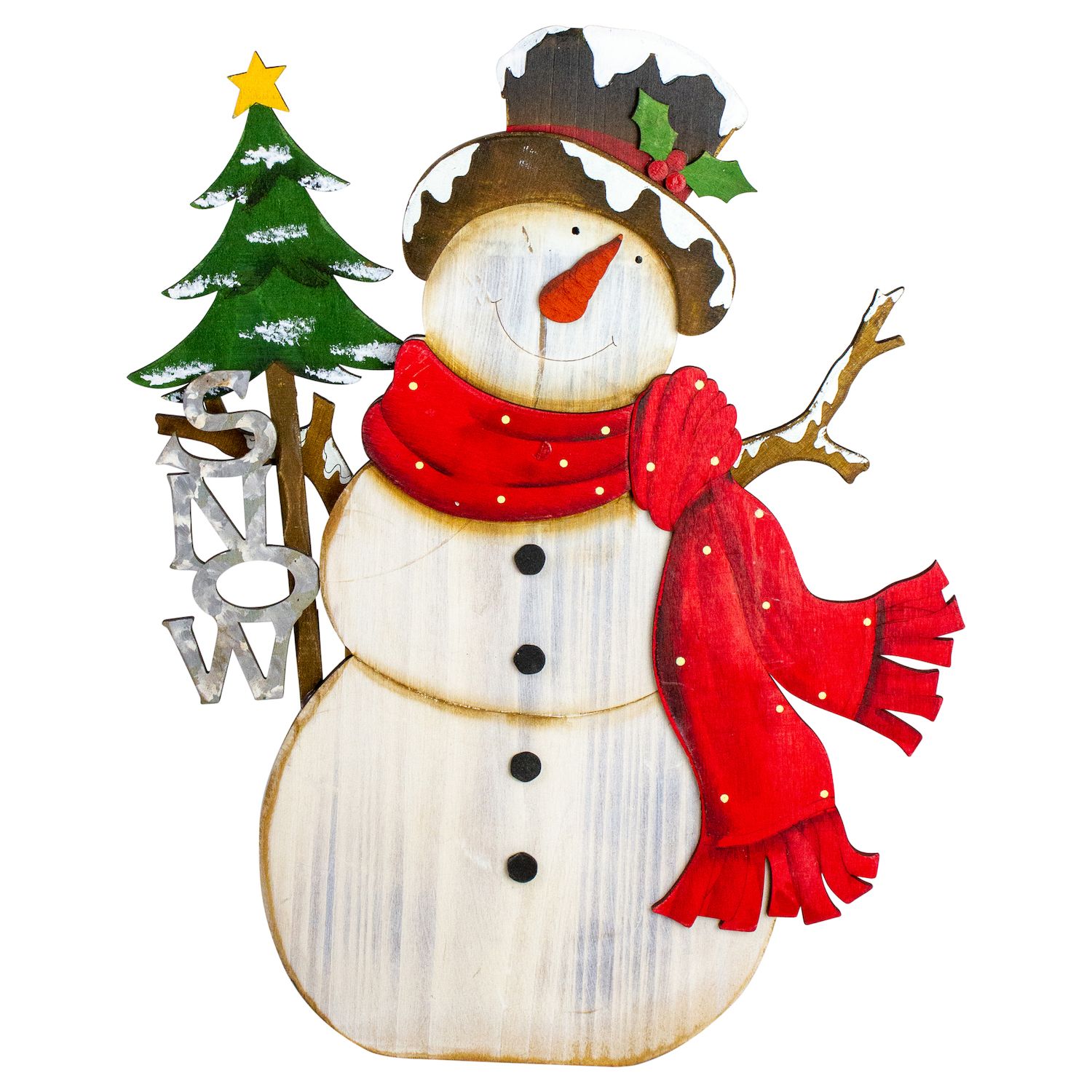 Designocracy Ivory Snowman Christmas Outdoor Yard Sign by Susan Winget Christmas Santa Snowman Decor