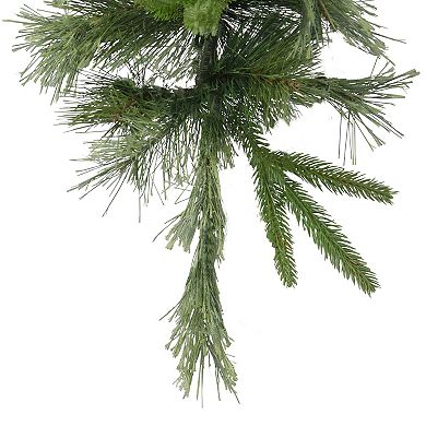 36" Ashcroft Cashmere Pine Artificial Christmas Teardrop Swag Unlit