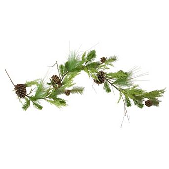 5' Mixed Pine with Pine Cones Artificial Christmas Garland - Unlit