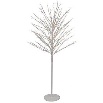 5' White LED Lighted Christmas Twig Tree - Warm White Lights